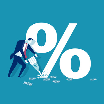 Inflation concept vector illustration.